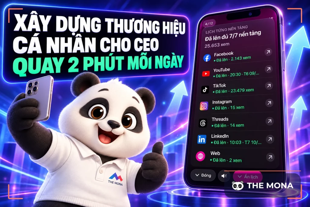 Xây dựng thương hiệu cá nhân cho CEO: quay 2 phút mỗi ngày, đo thật sau 20 ngày