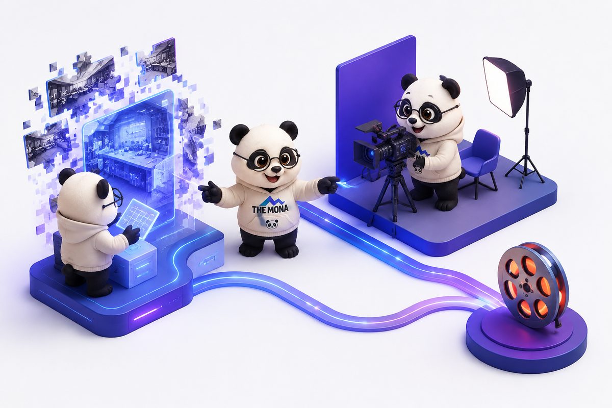 Quy trình dựng video AI kết hợp tư liệu thật của doanh nghiệp