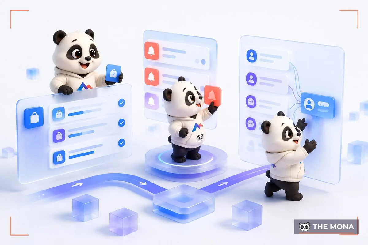 Đội gấu MONA xử lý các việc lặp lại như đồng bộ đơn hàng và nhắc công nợ