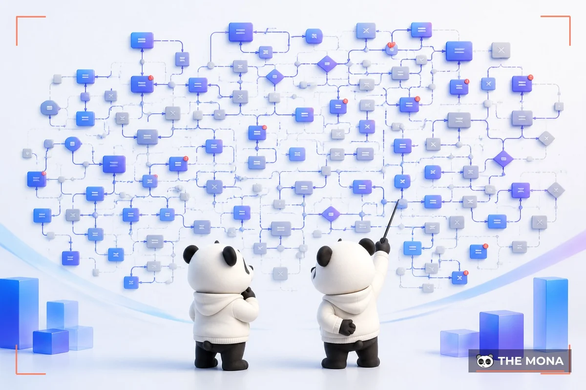 Đội gấu MONA rà soát mạng lưới workflow rối khi doanh nghiệp mở rộng quy mô