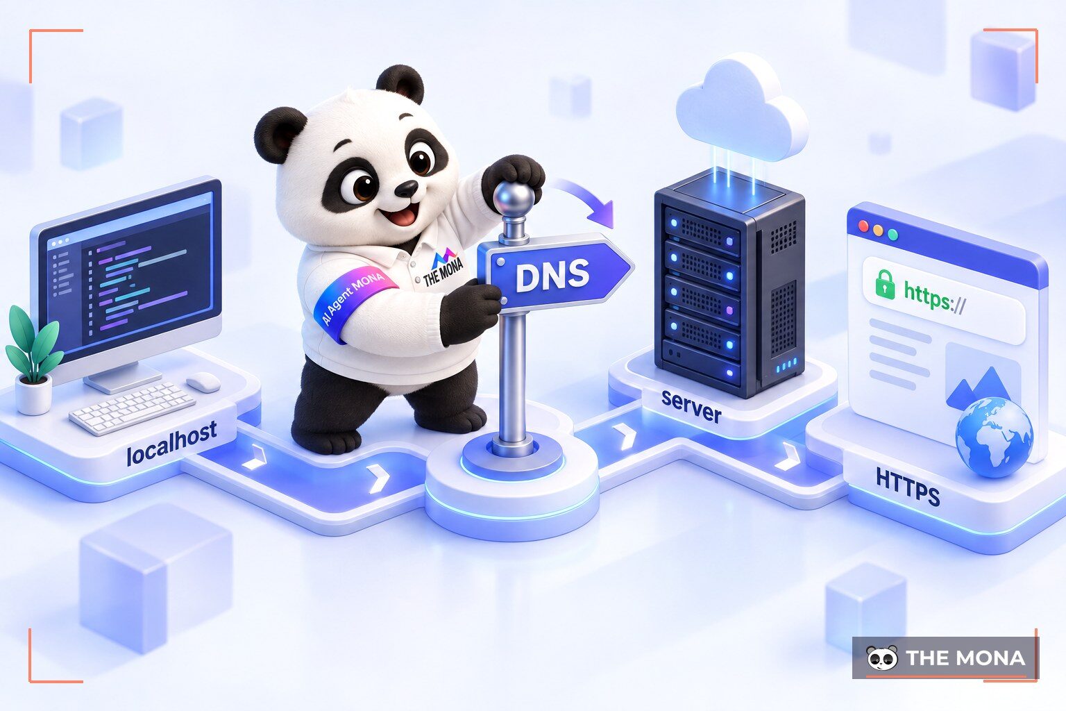 Sơ đồ so sánh truy vấn localhost trong máy và truy vấn tới máy chủ thật