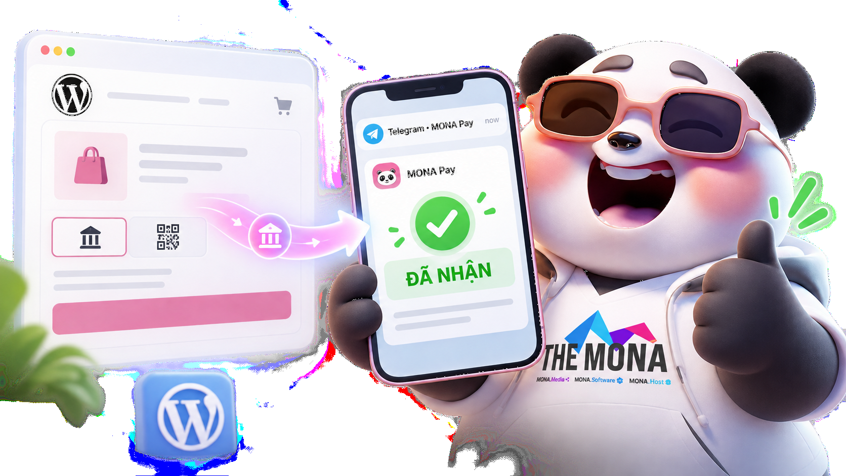 gắn cổng thanh toán vào website WordPress tự động xác nhận